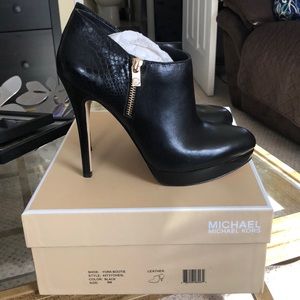 Black boots.